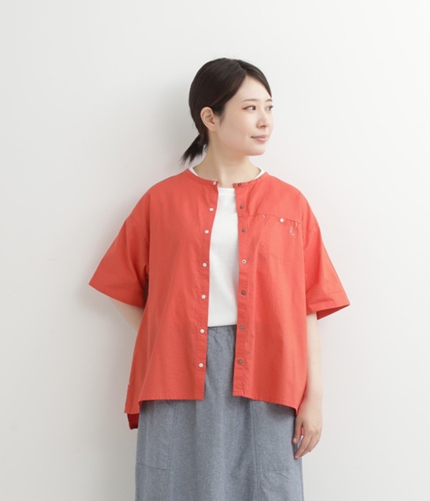 [NORTHERN TRUCK]  snap button shirts / red