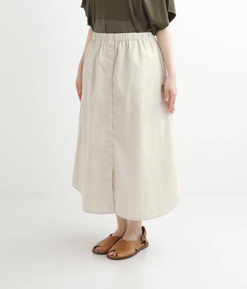 [NORTHERN TRUCK]  shirts like skirt / cream